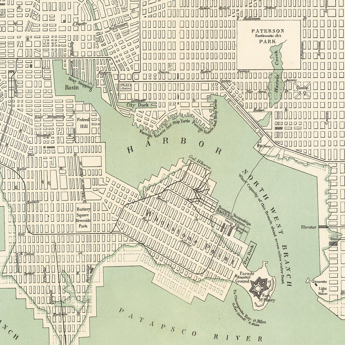 A framed vintage map displayed in a warm and thoughtfully designed interior