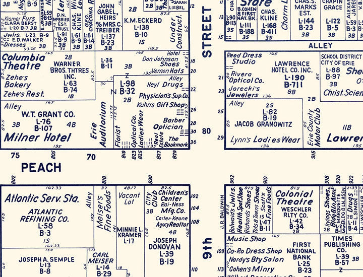 Vintage Downtown City Maps