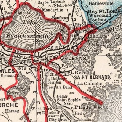 Vintage New Orleans Maps