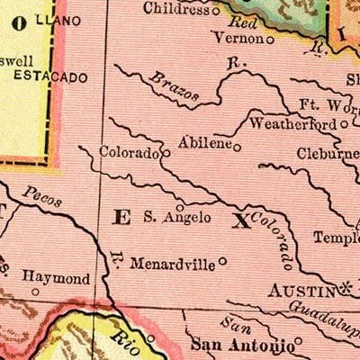 Vintage Texas Maps
