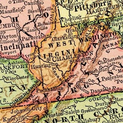 Vintage West Virginia Maps