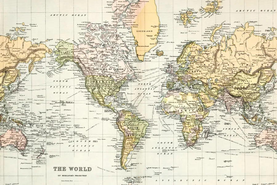 Vintage World Maps