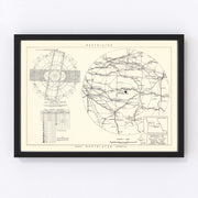 Sedalia Air Force Base Vicinity Vintage Map 1951