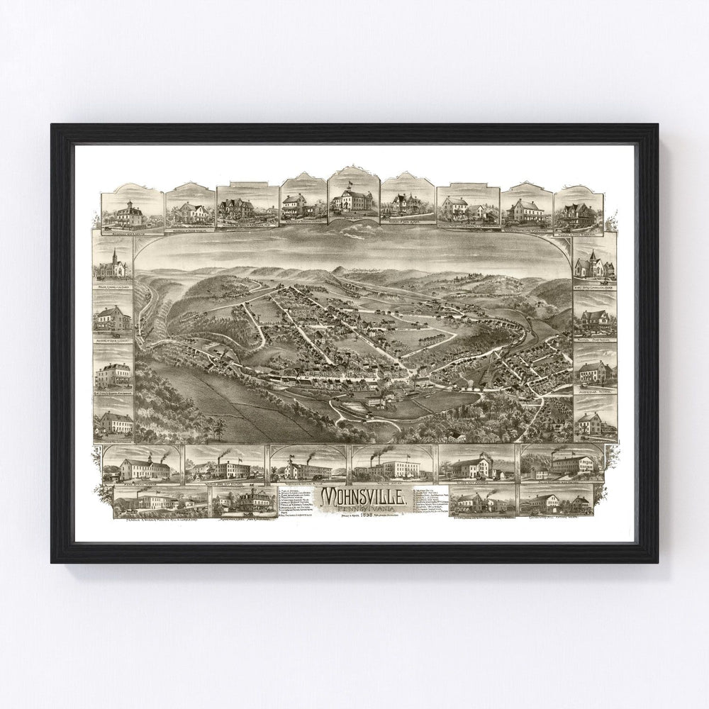 Mohrsville Vintage Map 1898