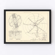 Walker Air Force Base Vicinity Vintage Map 1951