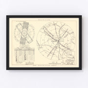 Alexandria Air Force Base Vicinity Vintage Map 1952