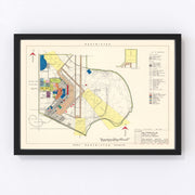 Blytheville Municipal Airport Vintage Map 1952