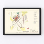 Clovis Air Force Base Vintage Map 1952