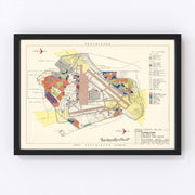 Donaldson Air Force Base Vintage Map 1952