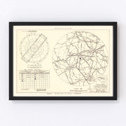 Donaldson Air Force Base Vicinity Vintage Map 1952