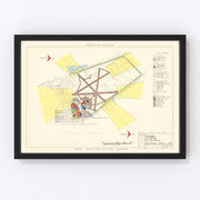 Godman Air Force Base Vintage Map 1951