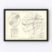 Godman Air Force Base Vicinity Vintage Map 1951