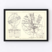 Langley Air Force Base Vicinity Vintage Map 1951