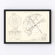 Myrtle Beach Air Base Vicinity Vintage Map 1952