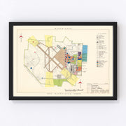 Sewart Air Force Base Vintage Map 1952