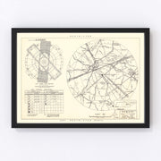Sewart Air Force Base Vicinity Vintage Map 1952