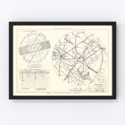 Shaw Air Force Base Vicinity Vintage Map 1953