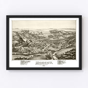 Moscow Vintage Map 1891