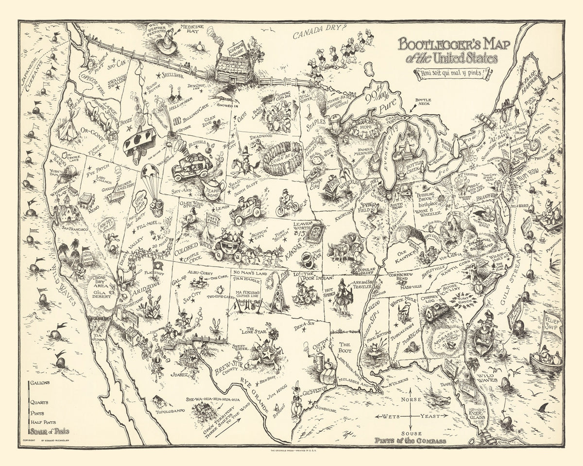 Preview of Vintage Map of United States 1926