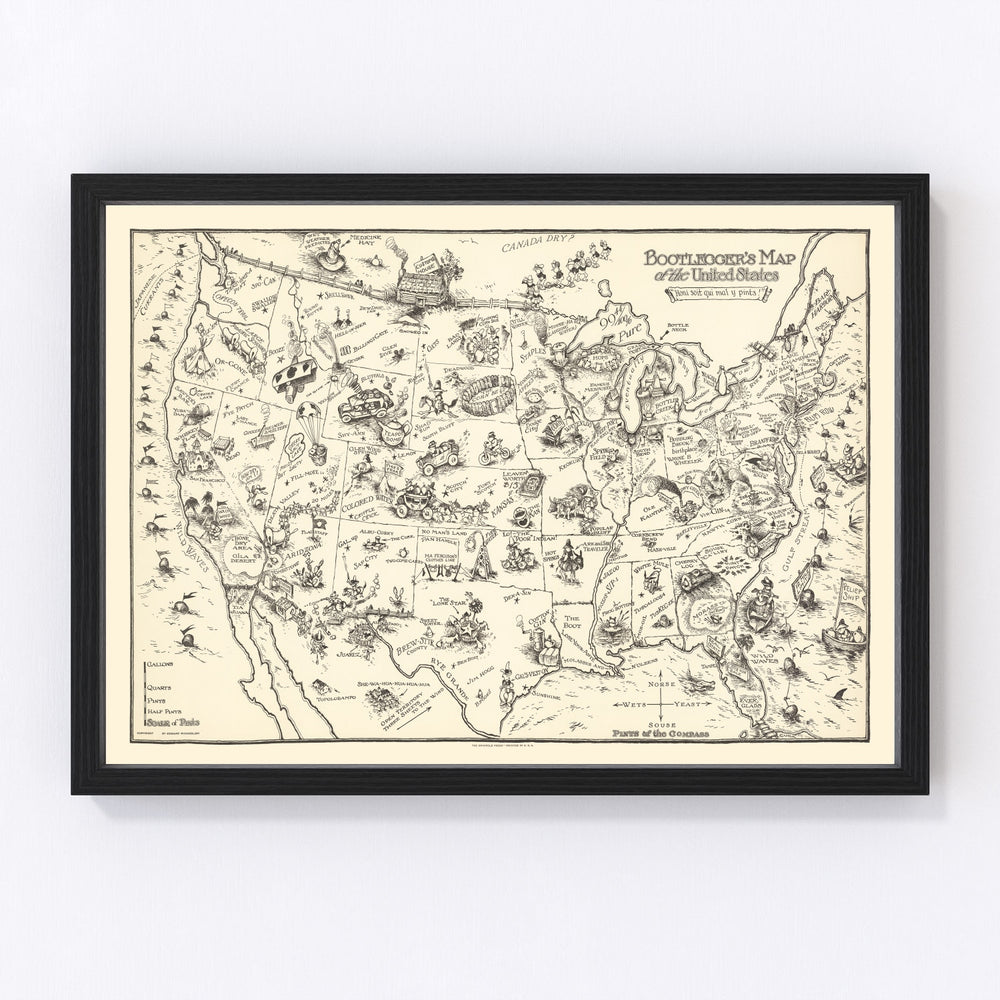 United States Vintage Map 1926