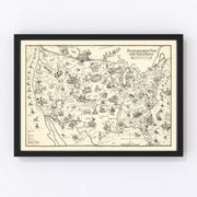United States Vintage Map 1926