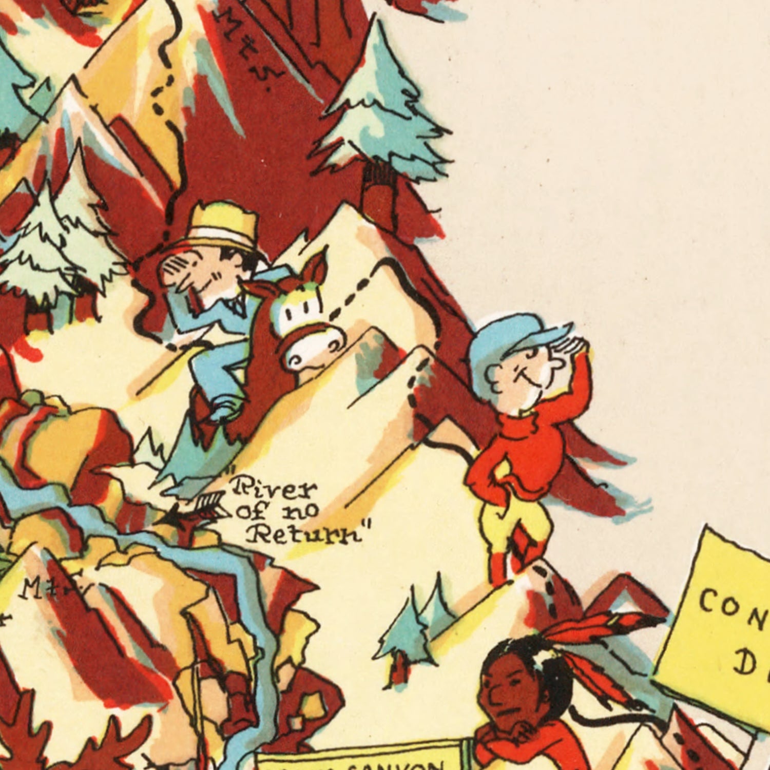 Restored historic details from the 1935 state map of County, Idaho