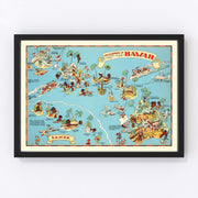 Hawaii Vintage Map 1935