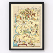 Arizona Vintage Map 1935