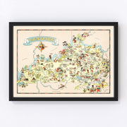 Kentucky Vintage Map 1935