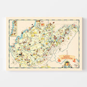 map of West Virginia