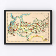 Tennessee Vintage Map 1935