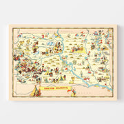 map of South Dakota