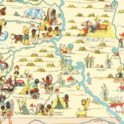 old South Dakota map