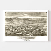map of Newmanstown