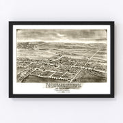 Newmanstown & Sheridan Vintage Map 1898