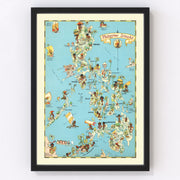 Philippines Vintage Map 1935