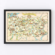 Pennsylvania Vintage Map 1935