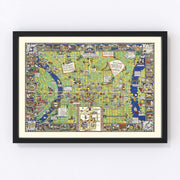 Philadelphia Vintage Map 1926