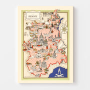 map of Piemonte Ital
