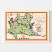 Vintage Map of Lombardy Italy, 1938