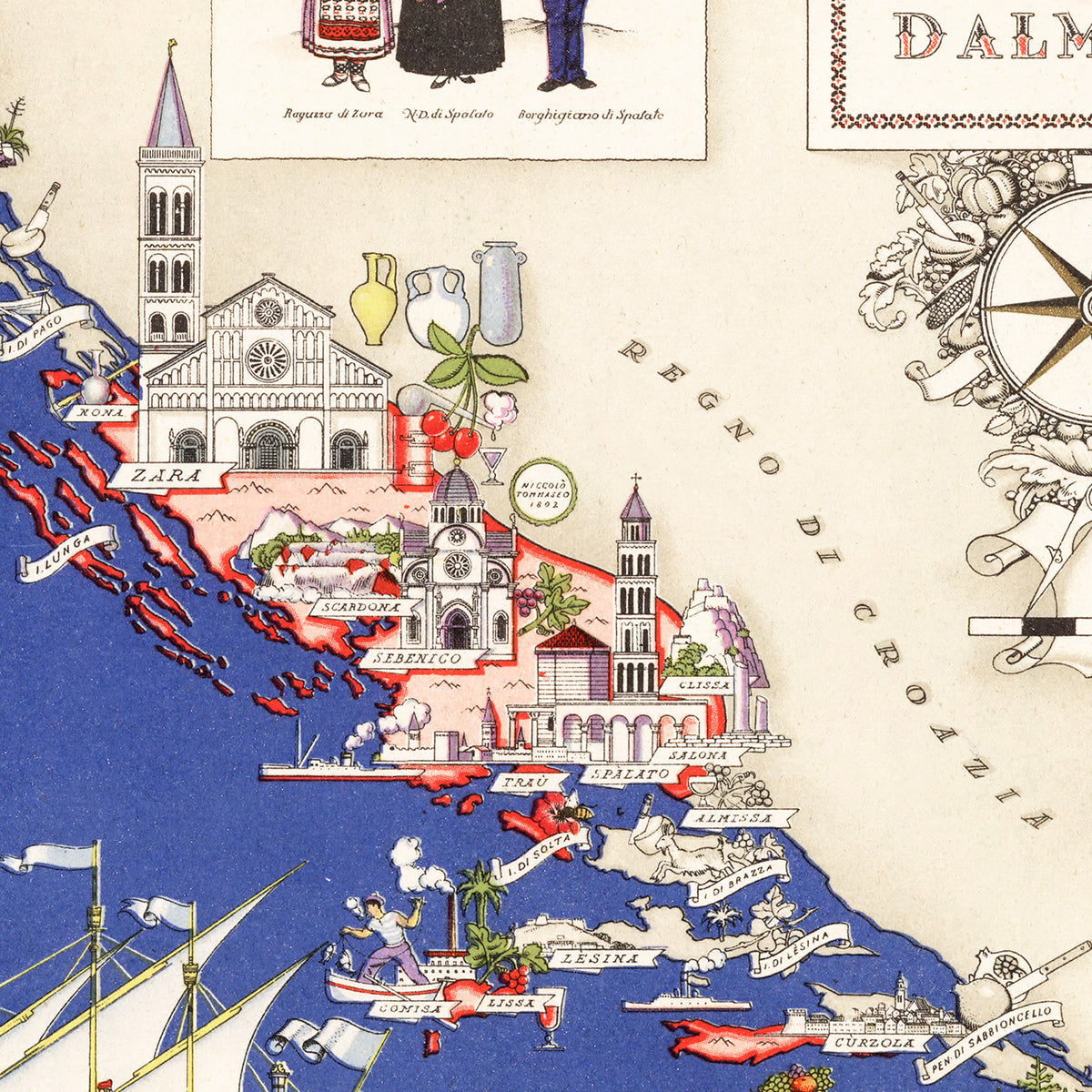 Restored historic details from the 1938 region map of County