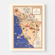 map of Tuscany Italy