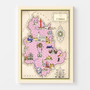 map of Umbria Italy