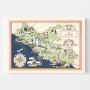 map of Lazio Italy