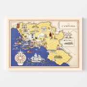 map of Campania Ital