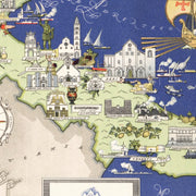 old Puglia Italy map