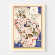 map of Lucania Italy