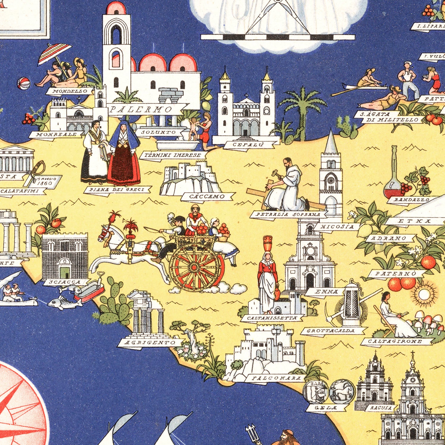 Restored historic details from the 1938 region map of County