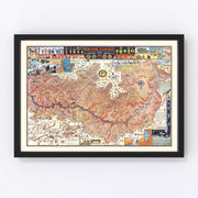 Grand Canyon Vintage Map 1931