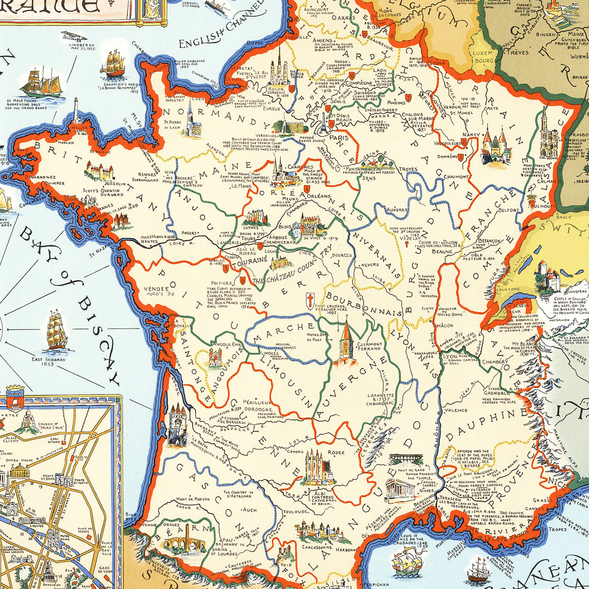 Restored historic details from the 1929 country map of County